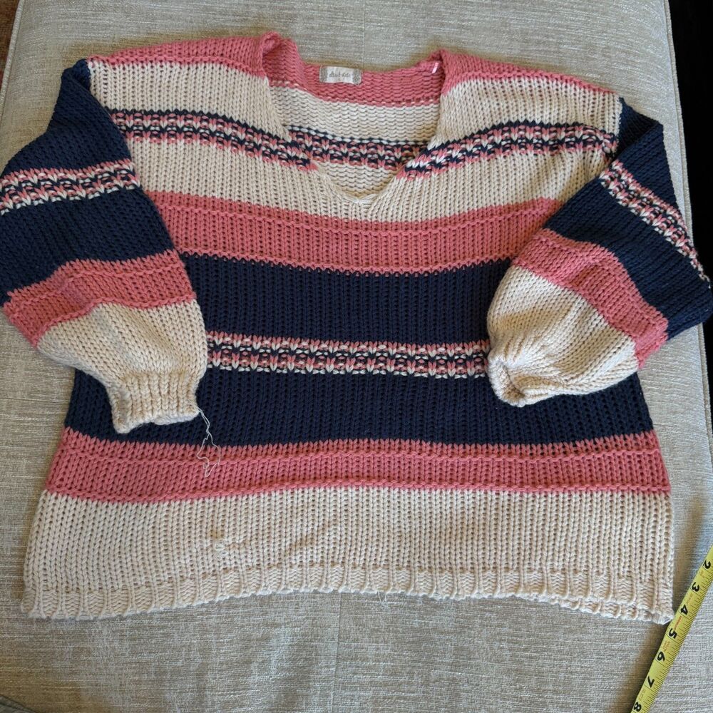 Alter'd State Women's Oversize Striped Sweater Sz S